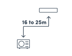16 to 25 metres
