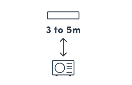 3 to 5 metres